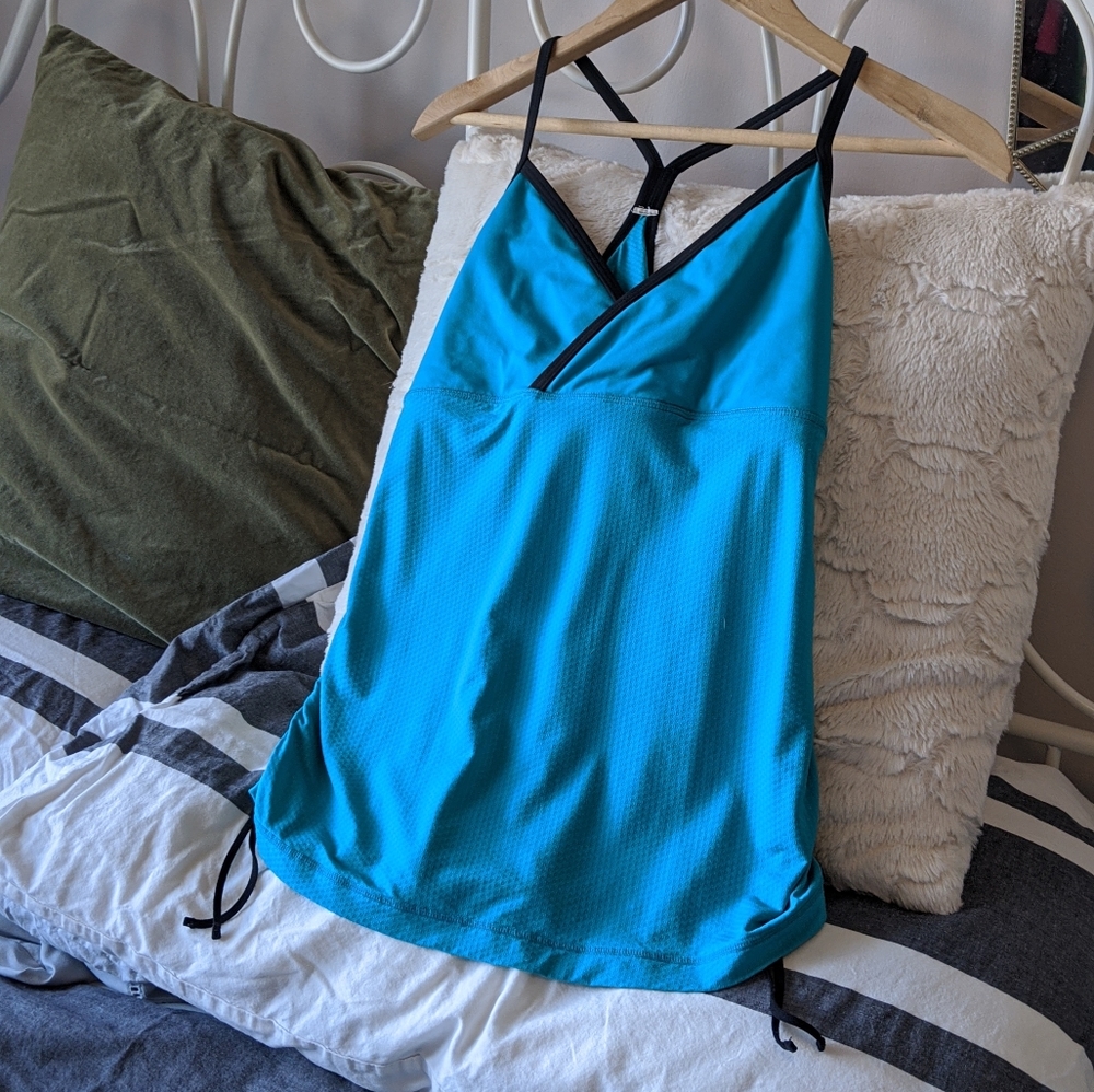 Blue Lululemon Tank with Cinching